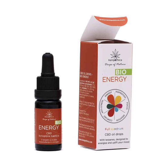 Hempethica CBD kapljice bio Energy, 10 mL