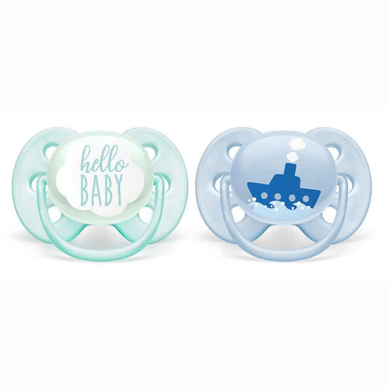 Avent SCF222/02 tolažilna duda silikon Ultra Soft 0-6m, 2 dudi