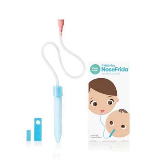 Fridababy Nosefrida otroški nosni aspirator 0+m + GRATIS Saline spray!