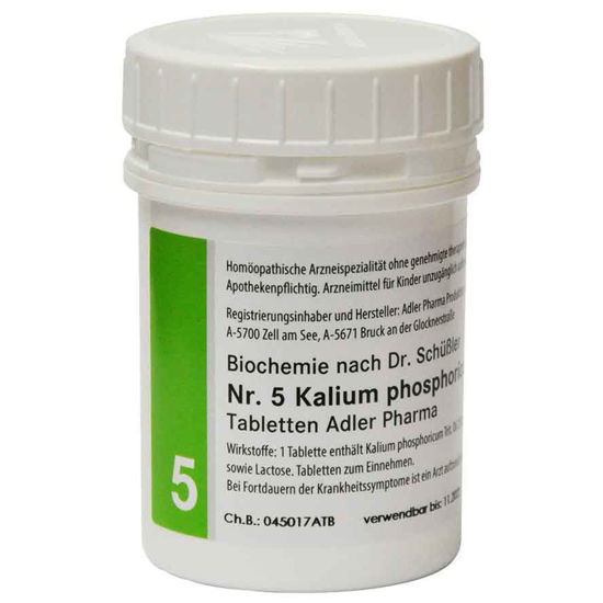 Schüsslerjeva sol št. 5 Kalium phosphoricum D6, 400 ali 1000 tablet