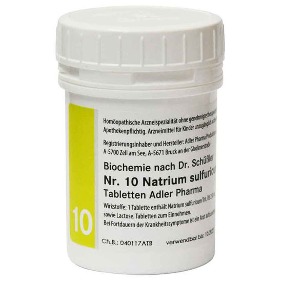 Schüsslerjeva sol št. 10 Natrium sulfuricum D6, 400 ali 1000 tablet