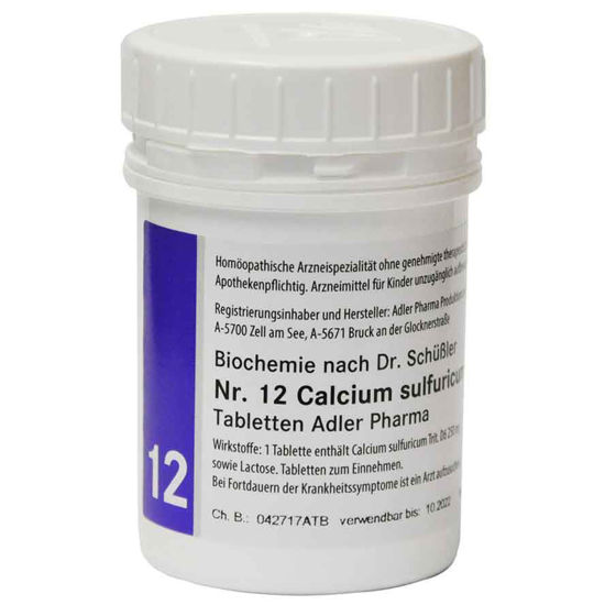 Schüsslerjeva sol št. 12 Calcium sulfuricum D6, 400 ali 1000 tablet