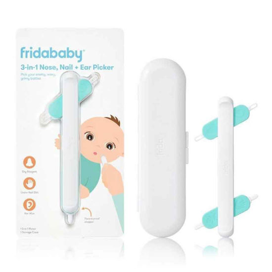 Fridababy 3 v 1 pripomoček za čiščenje nosu, ušes in nohtov, 1 set