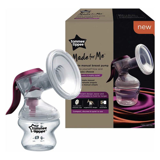 Tommee Tippee Made for Me ročna prsna črpalka, enojno pakiranje ali set