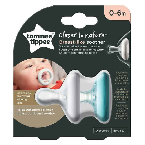 Tommee Tippee Breast Like tolažilna duda, 2 dudi