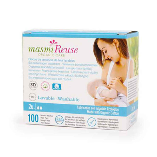 Masmi pralne prsne blazinice, 2 kosa