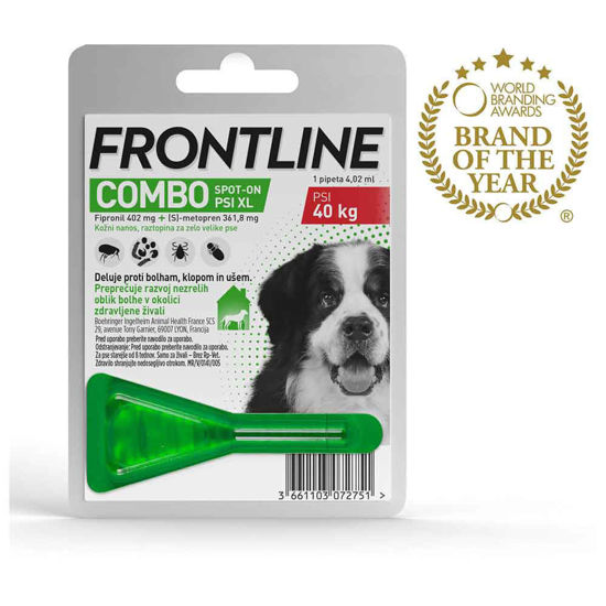 Frontline Combo dog tekočina proti bolham za pse nad 40 kg,