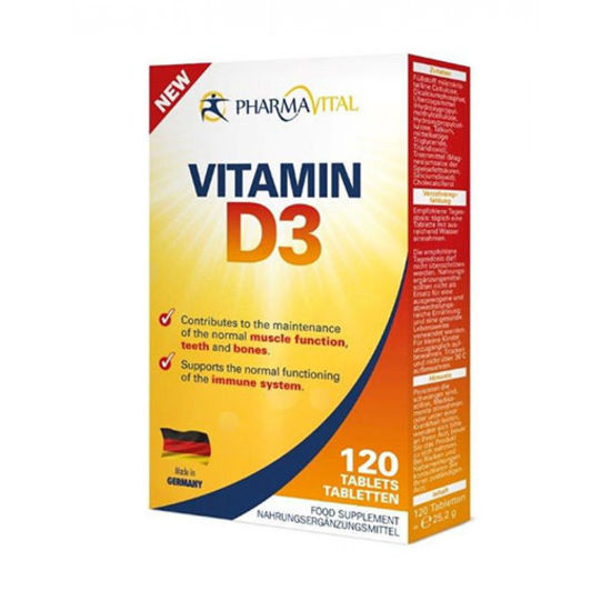 PharmaVital Vitamin D3, 120 tablet
