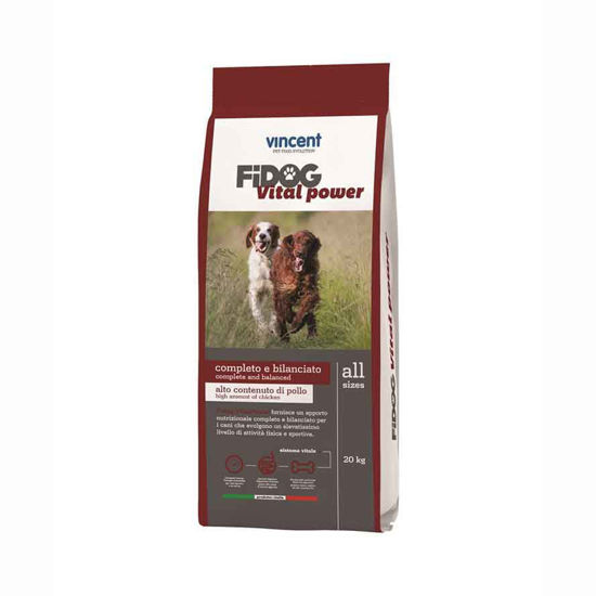 Vincent Fidog Vital Power za zelo aktivne pse, 20 kg