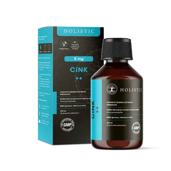 Holistic Cink 8 mg tekočina, 250 mL