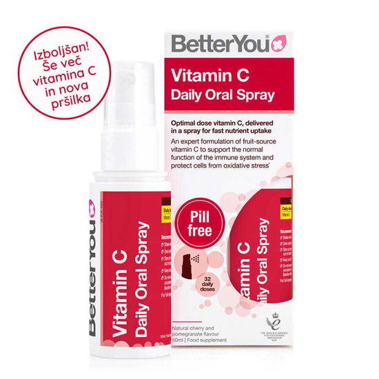 BetterYou Vitamin C ustno pršilo, 50 mL