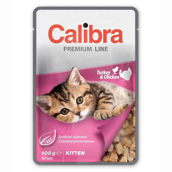 Calibra Premium Kitten puran & piščanec, 100 ali 12x100 g