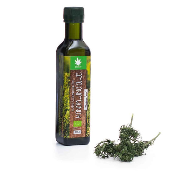 EkoKor ekološko sveže hladno stiskano konopljino olje, 250 mL