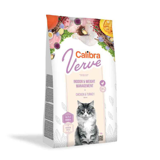 Calibra Verve Indoor & Weight s piščancem in puranom, 750 g ali 3,5 kg