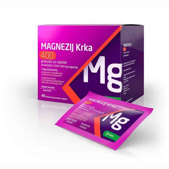 Magnezij Krka 400 + B2 granulat, 20 ali 40 vrečic