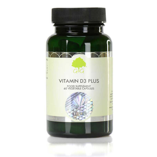 G&G Vitamins Vitamin D3 Plus z vitaminom K2, 60 kapsul