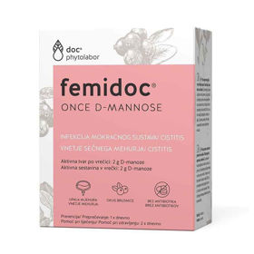 Slika Femidoc ONCE Uro Express D-manoza v vrečkah, 14x2 g (-50 %) + GRATIS Mannose gel