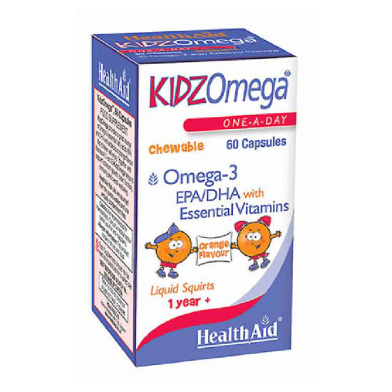 HealthAid Kidz Omega-3, 60 žvečljivih kapsul