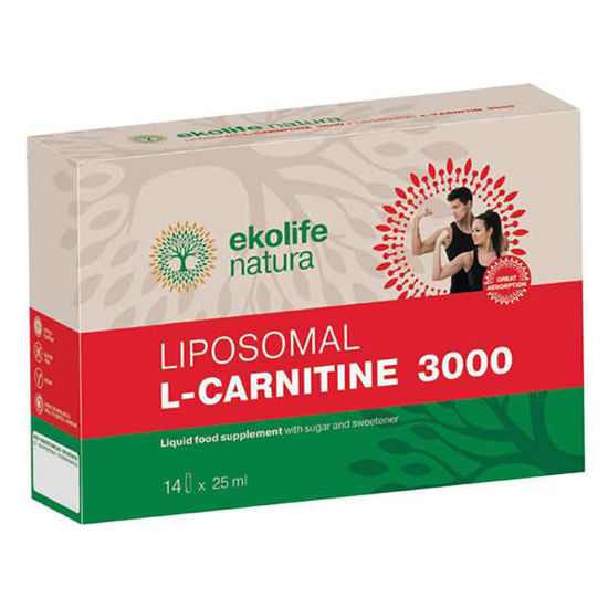 Ekolife natura liposomski L-karnitin 3000, 14 x 25 mL