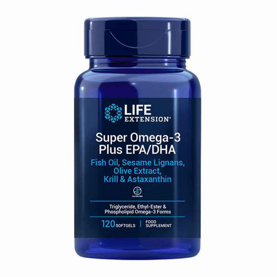Life Extension Super omega-3 Plus EPK/DHK, 120 mehkih kapsul