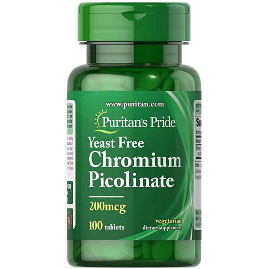 Puritan's Pride Mega Krom pikolinat 200 mcg, 100 tablet