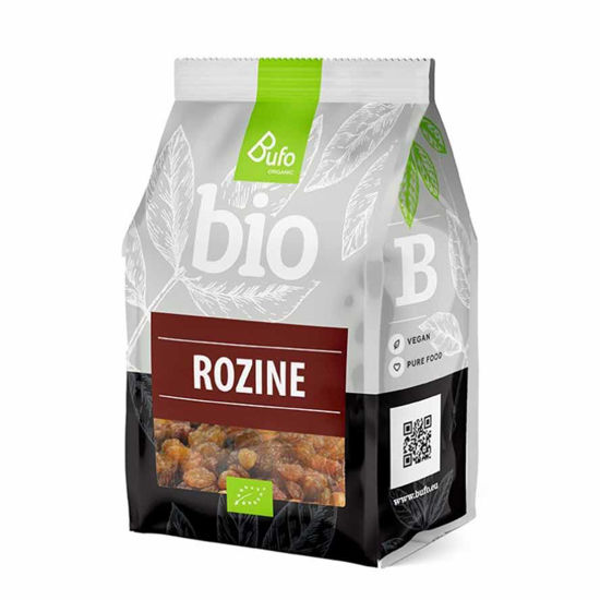 Bufo Organic BIO rozine sultane, 200 g ali 1 kg