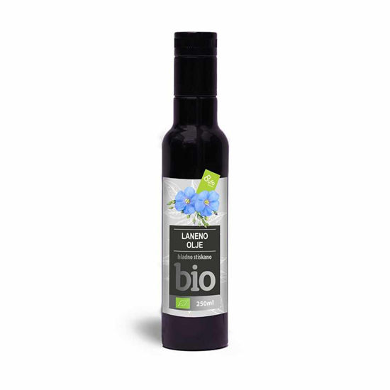 Bufo Organic BIO Laneno olje hladno stiskano, 250 mL