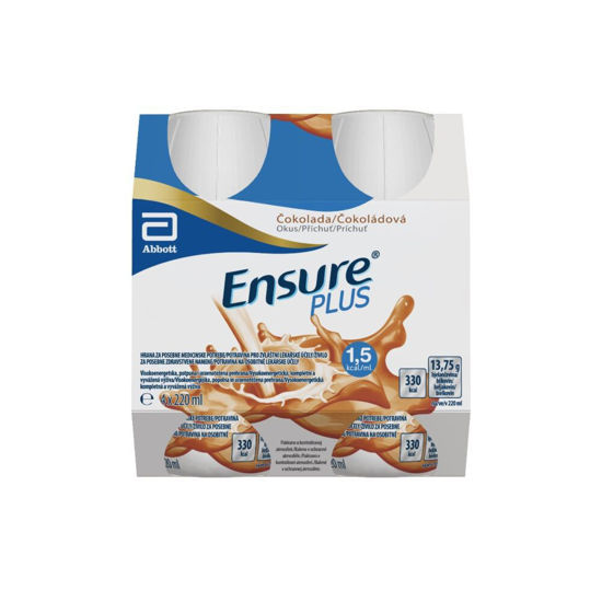 Ensure Plus - banana, čokolada, vanilija, jagoda in kava, 4x220 mL