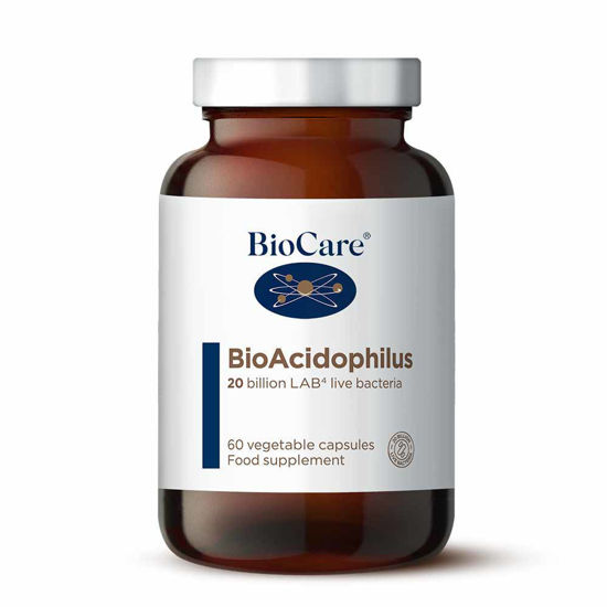 BioCare BioAcidophilus mešanica živih bakterij, 60 ali 120 kapsul