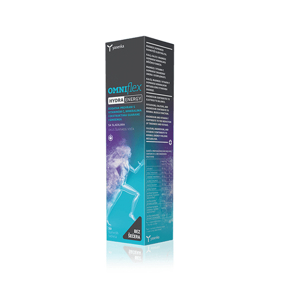 Yasenka Omniflex Hydra Energy, 20 šumečih tablet
