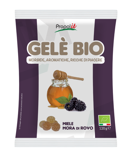 PropolIt BIO žele bonboni - med in robida, 120 g