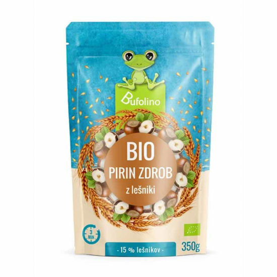 Bufolino BIO pirin zdrob z lešniki, 350 g
