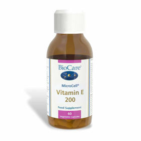 Slika BioCare MicroCell Vitamin E 200 IU prehransko dopolnilo, 60 kapsul