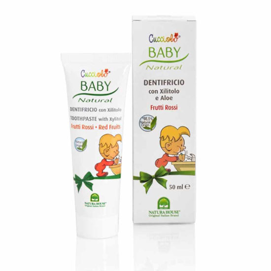 Cucciolo Baby Natural zobna pasta RDEČE SADJE, 50 mL