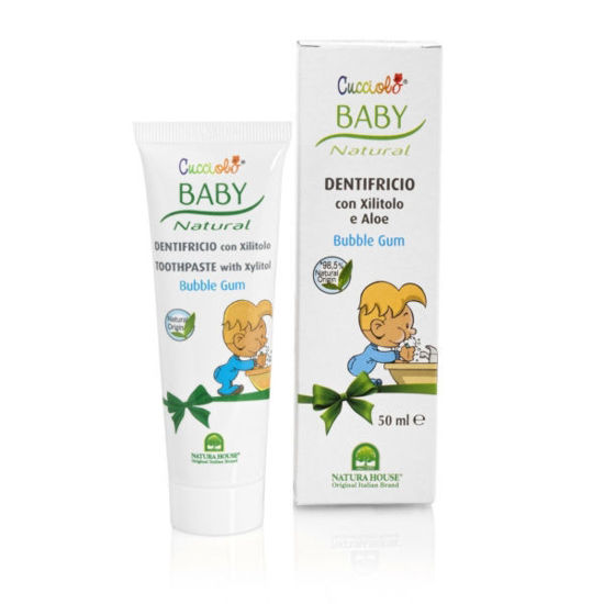 Cucciolo Baby Natural zobna pasta BUBBLE GUM, 50 mL