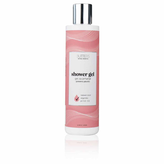 Butters naravni gel za prhanje - granatno jabolko, 250 mL