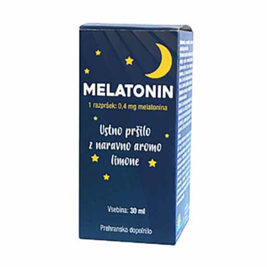 Nutrilab Melatonin ustno pršilo z naravno aromo limone, 30 mL