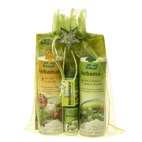 Herbamare sol, 125 g + Herbamare pikant, 125 g + GRATIS 2x Herbamare sol original 10 g, 1 paket