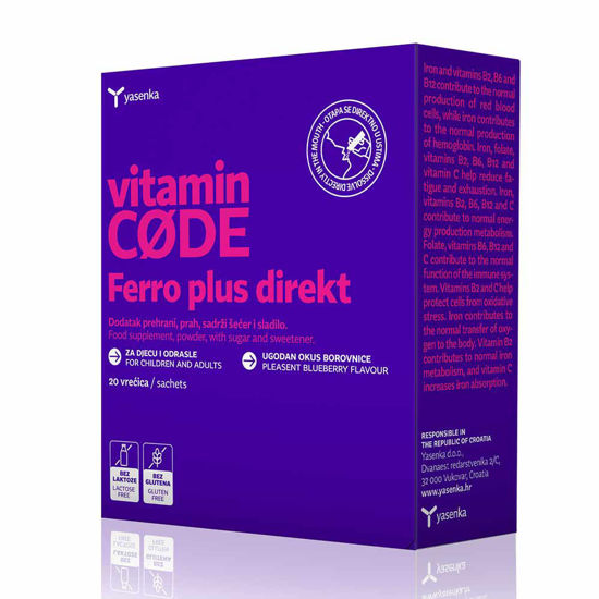 Yasenka Vitamin Code Ferro Plus Direkt, 20 vrečic