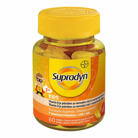 Supradyn Kids multivitaminski dražeji, 60 DRAŽEJEV