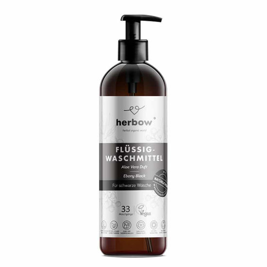 Herbow Ebony Black, tekoči detergent, črno perilo