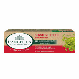 Slika L'Angelica 100% naravna zobna pasta z naravnimi izvlečki za občutljive zobe - Matcha, 75mL
