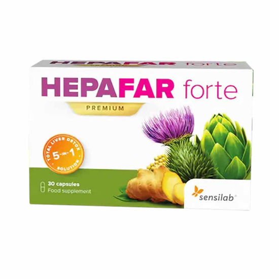 Sensilab Hepafar Forte Premium kapsule s pegastim badljem, 30 kapsul