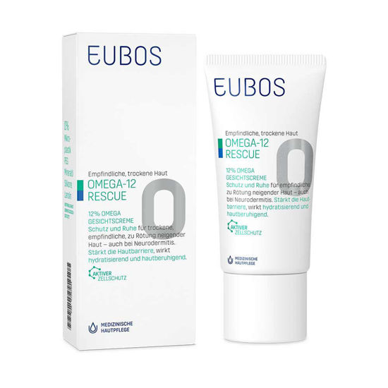 Eubos 12% Omega 3-6-9 pomirjujoča krema za obraz, 50 mL