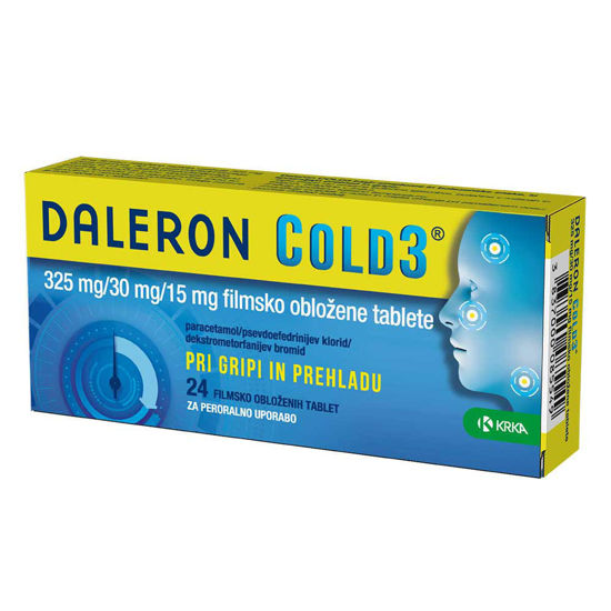 Daleron Cold3, 24 filmsko obloženih tablet