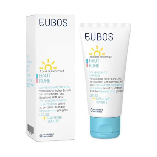 Eubos Haut Ruhe visoka sončna zaščita v obliki gel kreme z ZF30, 50 mL