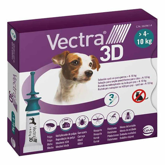 Vectra 3D raztopina za pse, kožni nanos proti parazitom