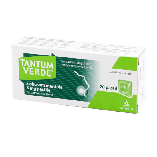 Tantum verde z okusom mentola, 20 pastil