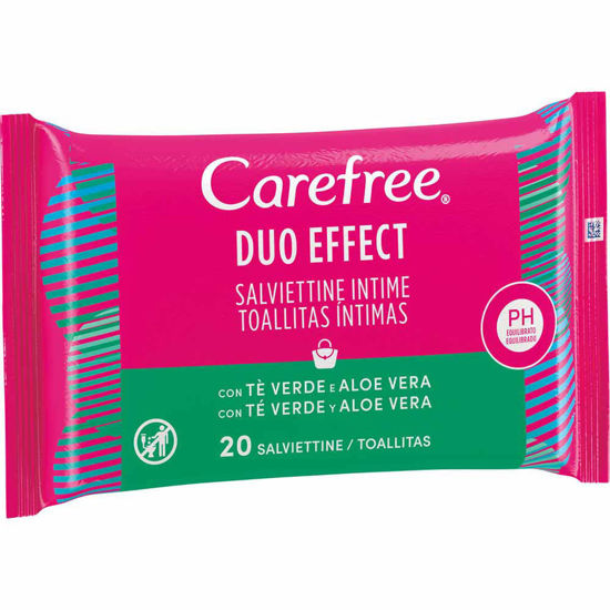 Carefree Duo Effect, vlažilni robčki za intimno nego