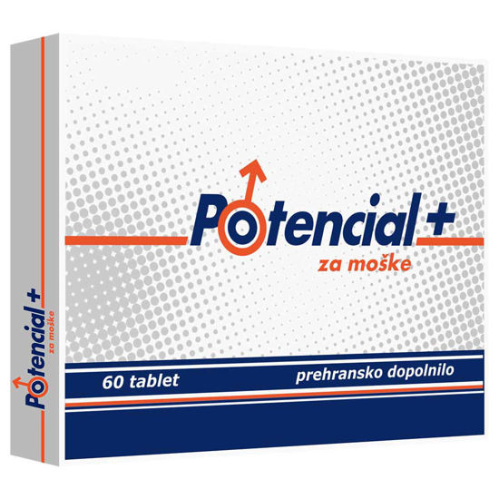 Potencial Plus tablete za moške, 60 ali 180 tablet